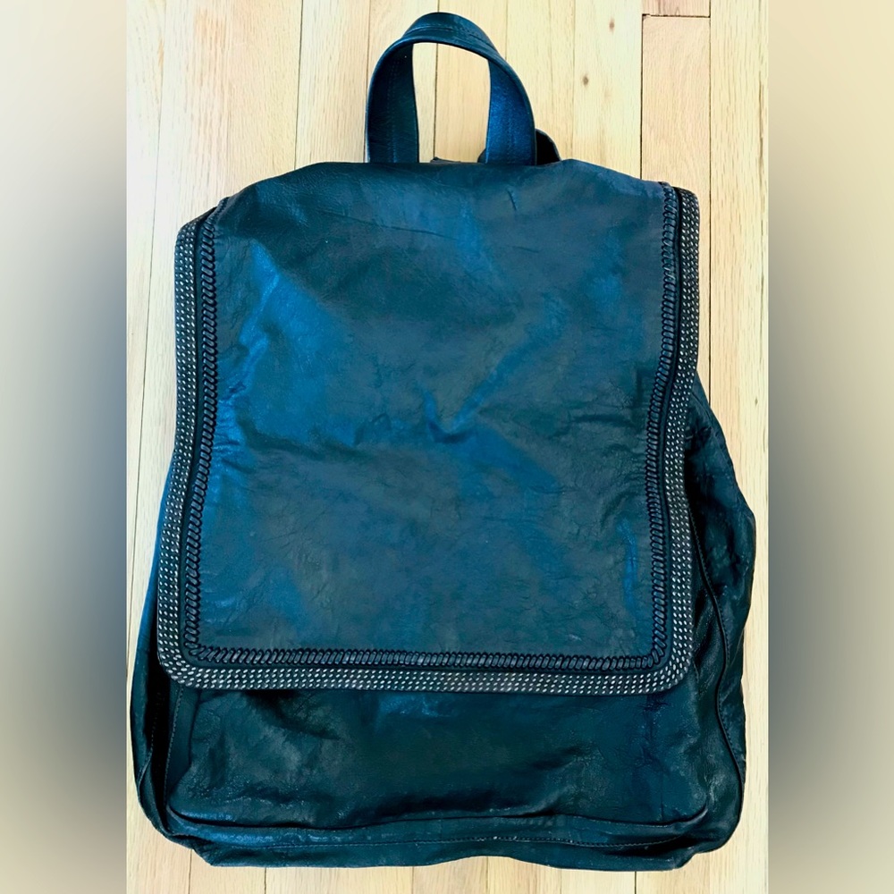 John Varvatos Runway Large Dark Brown Leather backpack